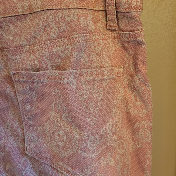RW&CO. Clara ankle pants size 30. Dusty pink with neutral tone lace print. - Picture 4 of 5